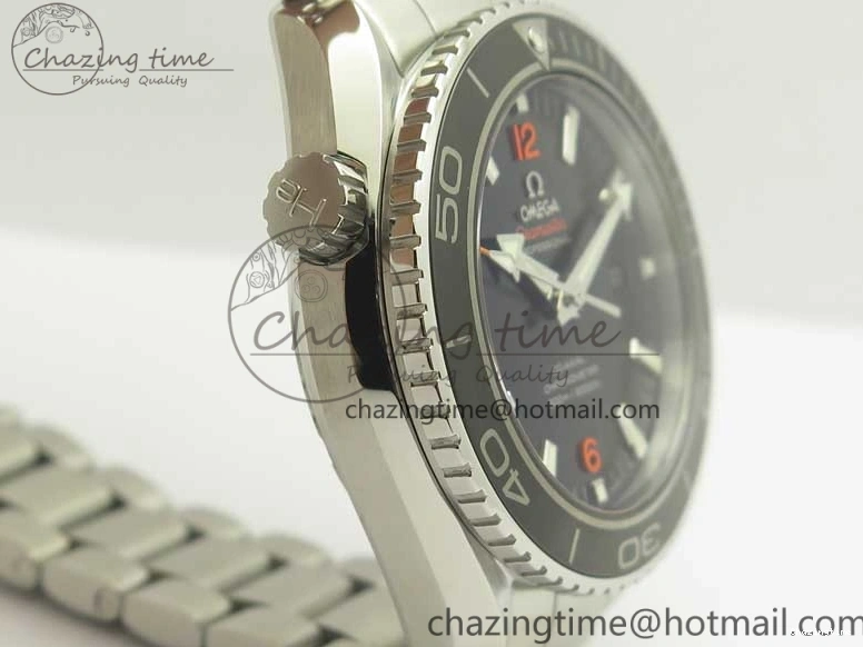 1218 Durable Planet Ocean Professional Ceramic Bezel 45.5mm 1:1 VSF Best Edition Orange Markers on SS Bracelet A8500 Super Clone 8052